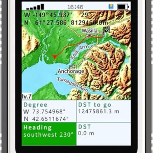 S190 Handheld GPS for Hiking, Rugged Handheld GPS Navigator