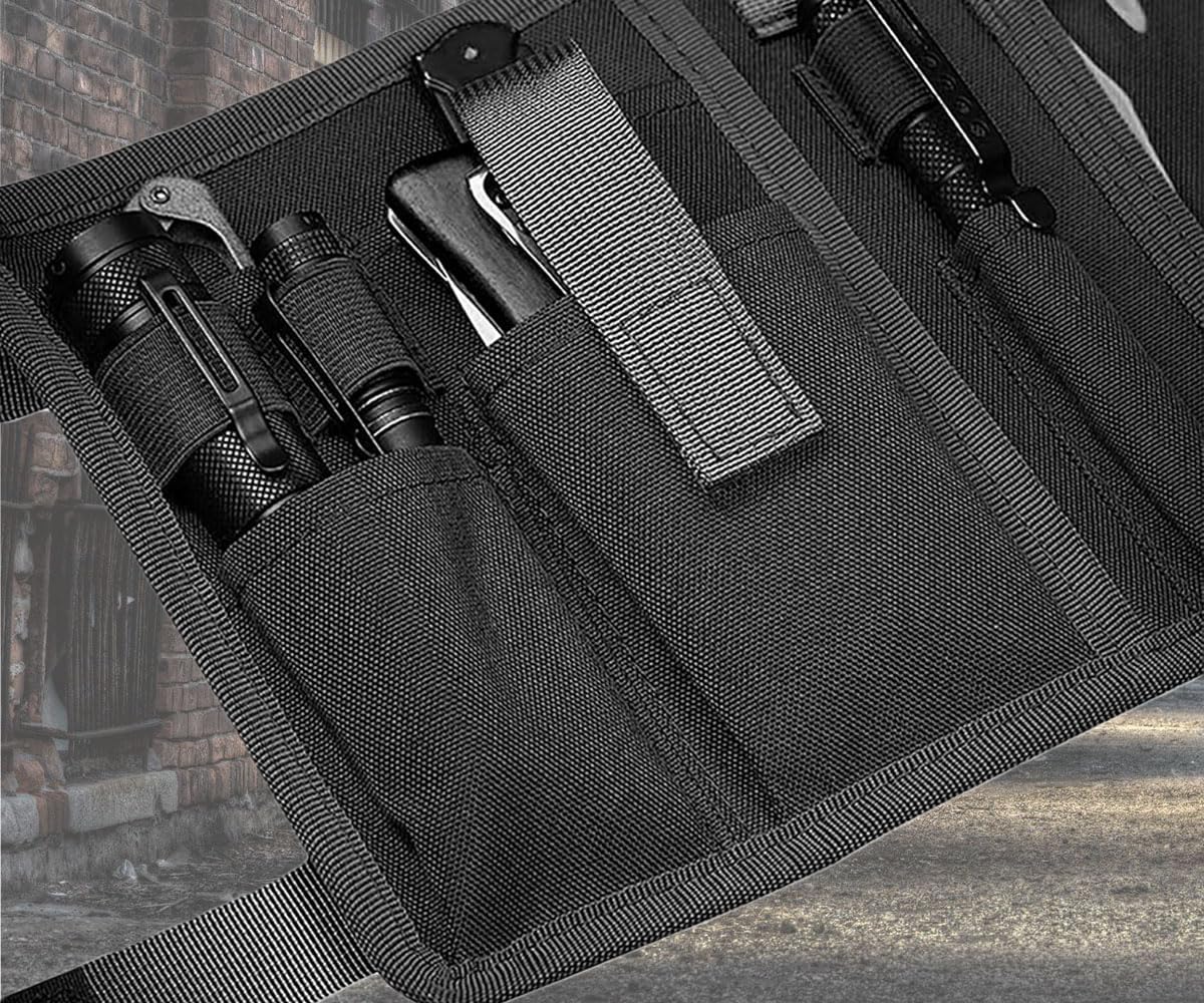 Map Case Holder Tactical Map Protector Pouch for Hiking Outdoor(Black) - Image 7