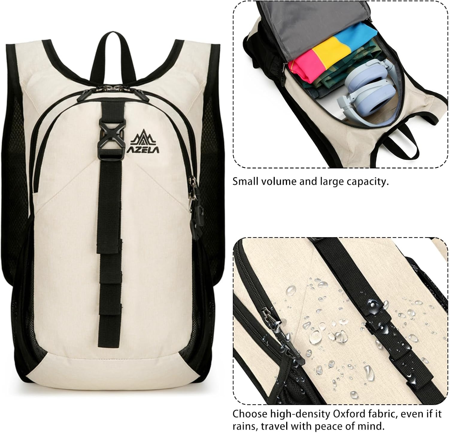 15L Small Hiking Backpack, Foldable Ultralight Trekking Camping - Image 7